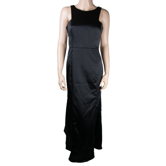Black White Maxi Dress Gown - Picture 1 of 2
